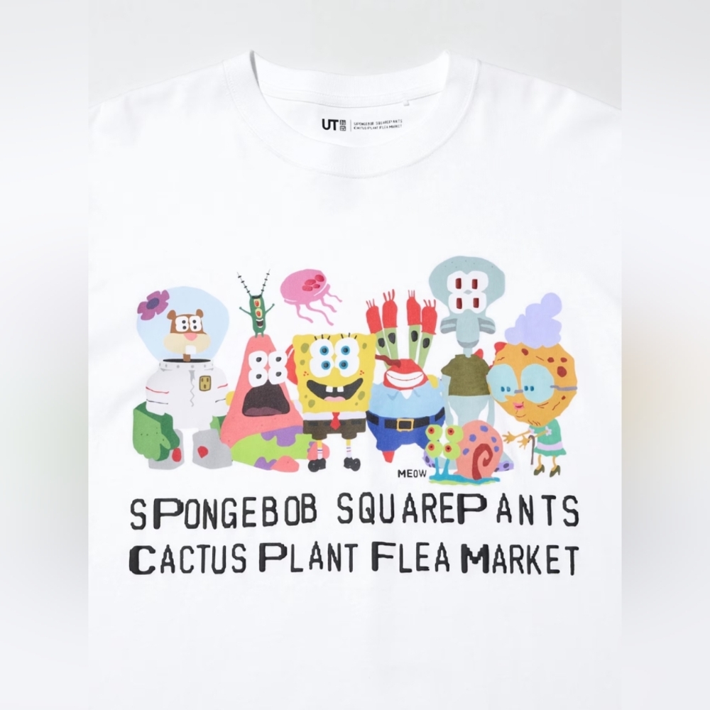 UNIQLO Spongebob Cactus Plant Flea Market T-Shirt Oversized